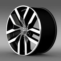 Volkswagen Golf S rim 3D Model