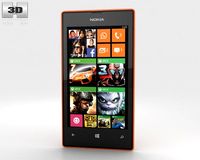 Nokia Lumia 525 Orange 3D Model