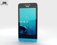 Asus Zenfone 4 Sky Blue 3D Model