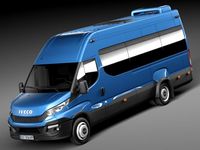Iveco Daily Minibus 2015 3D Model