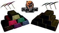 Ingot Metal Bar Crafting Fantasy Blacksmith Pack Ore Pickaxe For