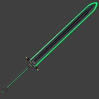neon sword green