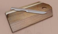 Knife with cutting Board