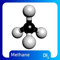 Methane 3D Model CH4