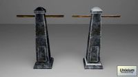 Stylized Runic Pillar
