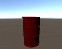 Low Poly Gas Barrel