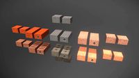 Brick modular kit Lowpoly