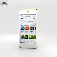 Apple iPod Touch Yellow 3D Model