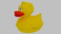 Low Poly Stylized Rubber Duck