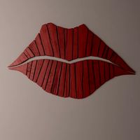 Download free Lip wall art 3D Model