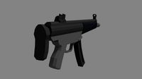 Low Poly Guns With Free Low Poly Character
