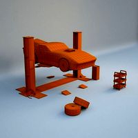 LowPoly - Chibi Garage