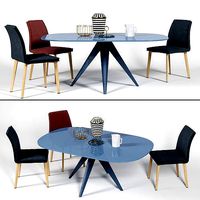 Bonaldo Lias chair and Noa table