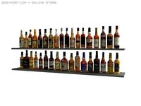 35 bottles of whisky 3D Model