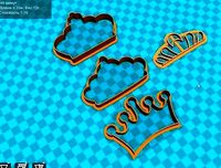 Stl file CROWN DIADEM cookie cutter for printing  | 3D