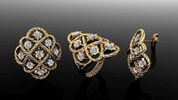 filigree kit ring and earrings 1921 | 3D