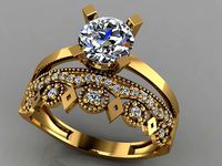 GC GOLD TW0141- Diamond ring | 3D