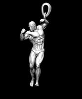 Bodybuilder pendant | 3D