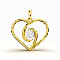 JOIN HEART DIAMOND PENDANT | 3D