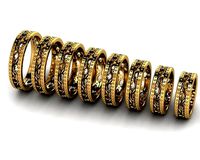 wedding ring set 1912 | 3D