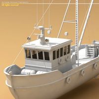 Fishing boat 3D Model