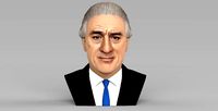 Robert De Niro bust ready for full color 3D printing | 3D