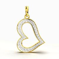 Diamond Heart Pendant | 3D