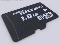 MicroSD 3D Model