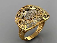 GC GOLD Y0085- Diamond Ring | 3D