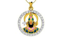 002 The Balaji - Religious gold pendant | 3D