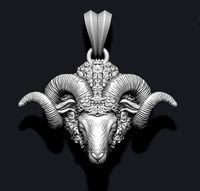 Mountain sheep ram pendant | 3D
