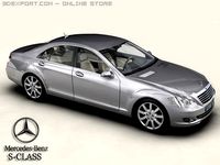 Mercedes S Class 2006 3D Model