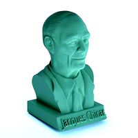 Jacques Chirac bust | 3D