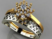 GC GOLD TW059- Diamond ring | 3D