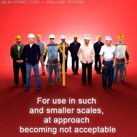 10LowPoly Builders collection 3D Model