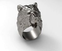 grizly bear ring | 3D