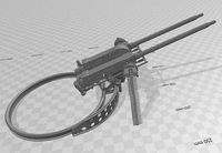 Rear guns and mount for SBD Dauntless RC model | 3D