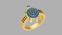 Tortoise Diamond Ring | 3D
