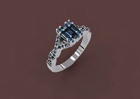 Ring With Diamonds | 3D