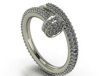 cartier diamond ring | 3D