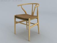 Wegner Y chair 3D Model
