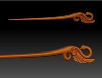swan hairpin | 3D