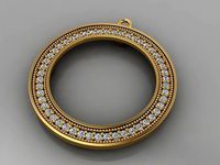 GC GOLD H006- Diamond NECKLACE 3D model | 3D