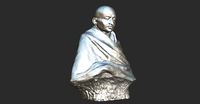 Gandhi by Claire Sheridan 3DP | 3D