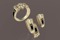 ring earring pendant | 3D