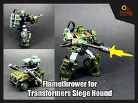 Flamethrower for Transformers Siege Hound | 3D