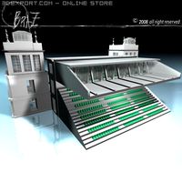 Arenas tribune 3D Model