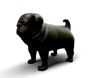 fat stocky doggie dog Pug | 3D
