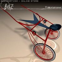 Racing sulky 3D Model