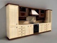 Kitchen 01 3D Model
